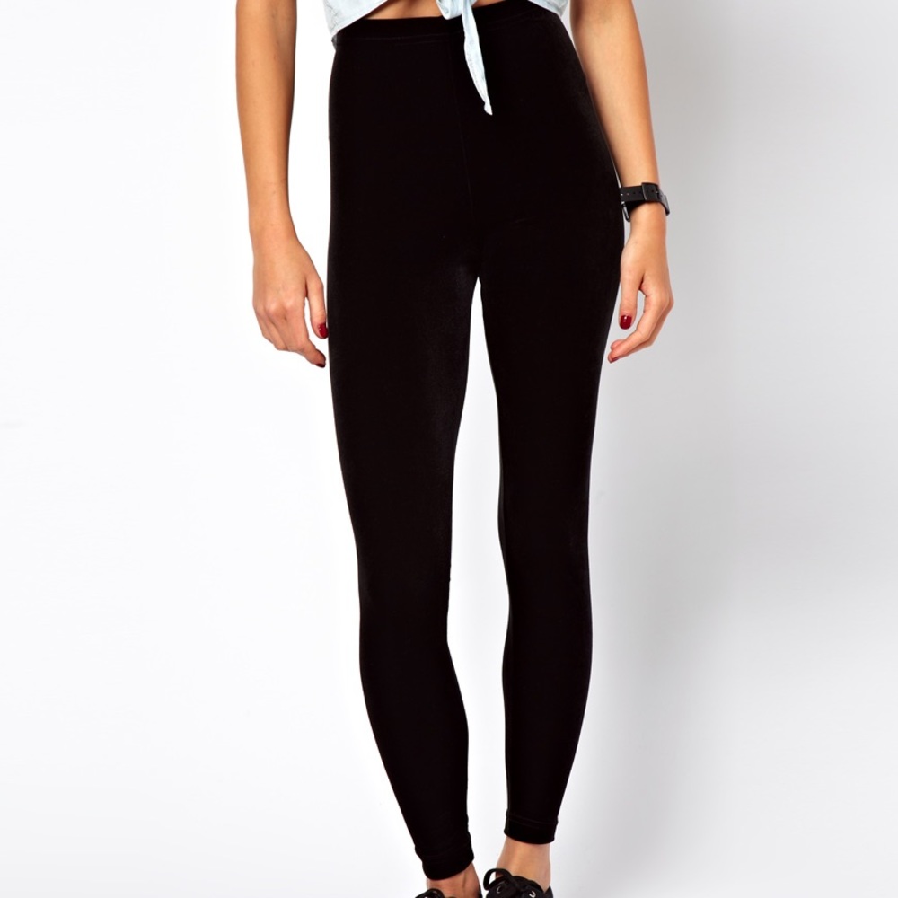 American Apparel Velvet Leggings